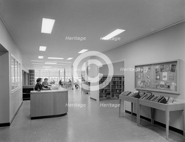 New Canaan Public Library, New Canaan, Connecticut, 1953. Creator: Gottscho-Schleisner, Inc.
