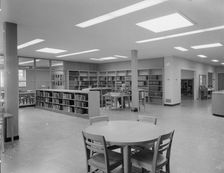 New Canaan Public Library, New Canaan, Connecticut, 1953. Creator: Gottscho-Schleisner, Inc