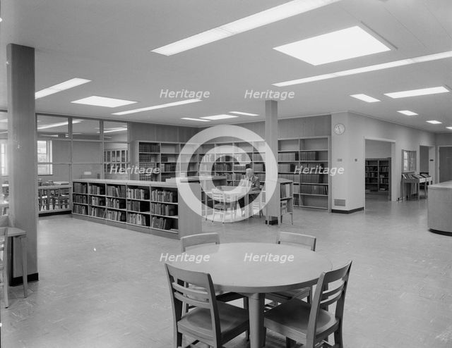 New Canaan Public Library, New Canaan, Connecticut, 1953. Creator: Gottscho-Schleisner, Inc.