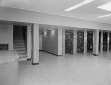 New Canaan Public Library, New Canaan, Connecticut, 1953. Creator: Gottscho-Schleisner, Inc