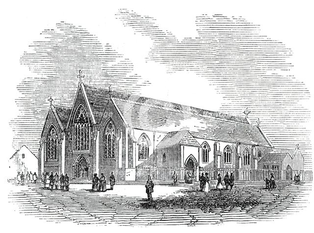 New Catholic church at Newcastle, 1844. Creator: Unknown.