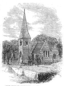 New church at Titsey, Surrey, 1862. Creator: Unknown
