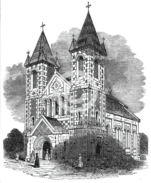 New church, at Kensall Green, 1844. Creator: Unknown.