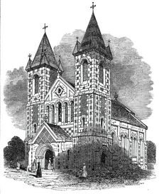 New church, at Kensall Green, 1844. Creator: Unknown