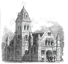 New Church at Llanmyneck, 1844. Creator: Unknown