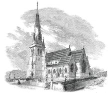 New Church of St. Edward, at Romford - Consecrated on Thursday, September 19th, 1850. Creator: Unknown