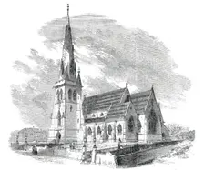 New Church of St. Edward, at Romford - Consecrated on Thursday, September 19th, 1850. Creator: Unknown