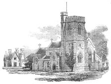 New Church of St. John the Baptist, Isleworth, 1857. Creator: Unknown