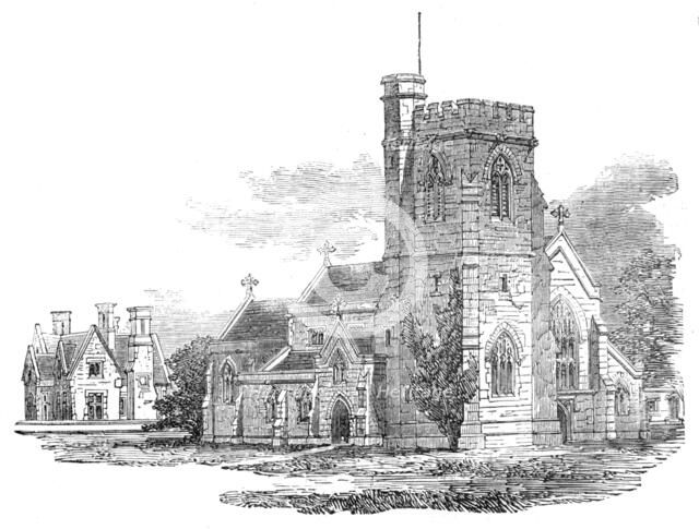 New Church of St. John the Baptist, Isleworth, 1857. Creator: Unknown.