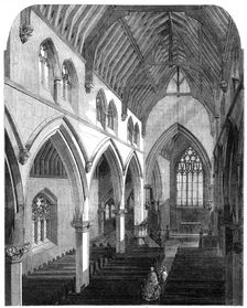 New church of St. Luke, Euston-Road, St. Pancras, 1861. Creator: Unknown