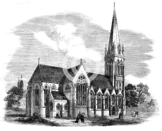 New Church of St. Mary, Stoke Newington, 1858. Creator: Unknown.