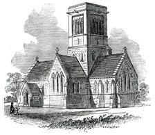 New Church of St. Paul, Rusthall, near Tunbridge Wells, 1850. Creator: Unknown