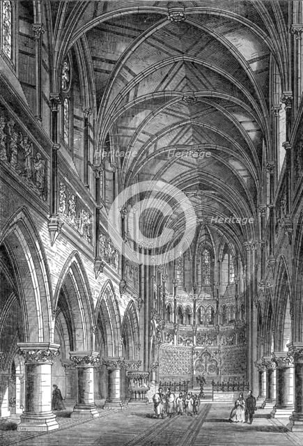 New Church of St. Peter, on the site of Vauxhall Gardens, 1864. Creator: Unknown.