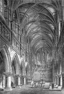 New Church of St. Peter, on the site of Vauxhall Gardens, 1864. Creator: Unknown