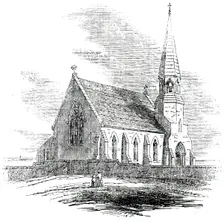 New Church, Rye Harbour, Sussex, 1850. Creator: Unknown