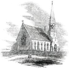 New Church, Rye Harbour, Sussex, 1850. Creator: Unknown