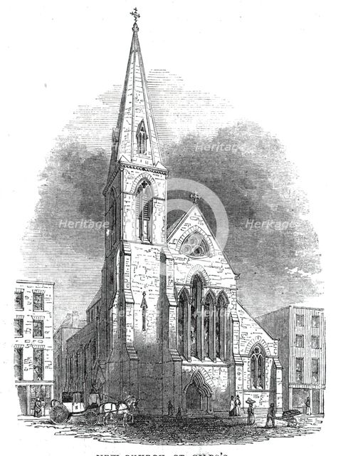 New Church, St. Giles's, 1844. Creator: Unknown.