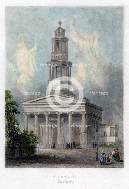 New church, St Pancras, London. Artist: Unknown