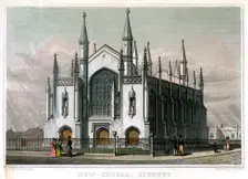 New Church, Stepney, London, 1828.Artist: William Deeble