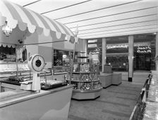 New Co-op central butcher's department, Barnsley, South Yorkshire, 1957. Creator: Michael Walters