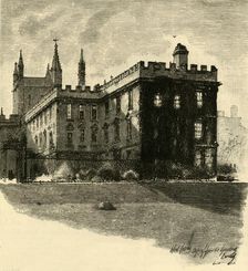 New College, from the Gardens 1898. Creator: Unknown