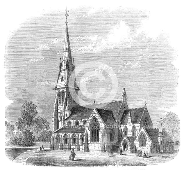 New congregational church at Lewisham, Surrey, 1861. Creator: Walmsley.