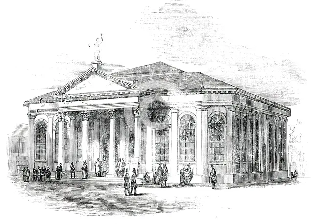New Corn Exchange at Ipswich, 1850. Creator: Unknown.