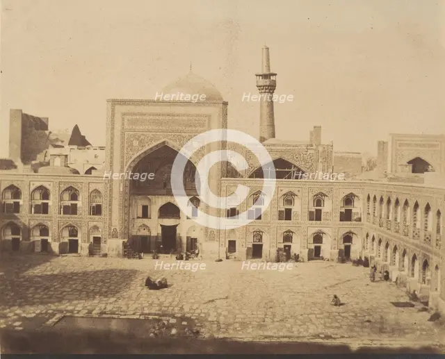 [New Court of Imam Riza, MESHED], 1840s-60s. Creator: Possibly by Luigi Pesce.