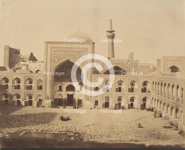 [New Court of Imam Riza, MESHED], 1840s-60s. Creator: Possibly by Luigi Pesce.