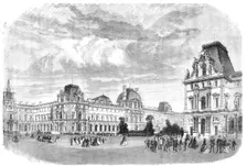 New Court of the Louvre, Paris, 1856. Creator: Unknown