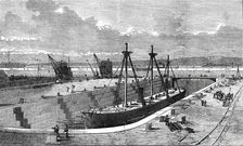 New Docks and Basin, Portsmouth, 1876. Creator: Unknown
