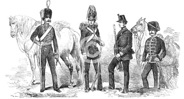 New Dresses for the Artillery, 1854. Creator: Unknown.