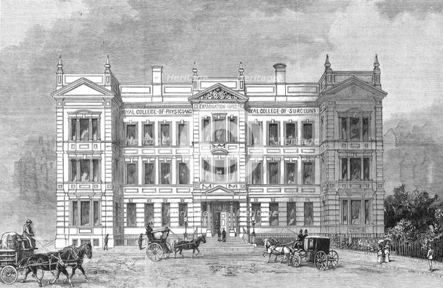 'New Examination Hall of the Royal Colleges of Surgeons and Physicans, Victoria Embankment', 1886. Creator: Unknown.