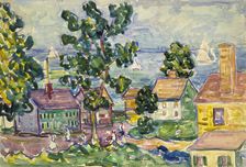 New England Coastal Village, ca. 1915-1918. Creator: Maurice Brazil Prendergast