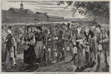 New England Factory Life - "Bell-Time", 1868. Creator: Winslow Homer (American, 1836-1910)