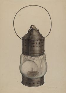 New England Lantern, c. 1937. Creator: Harry Jennings