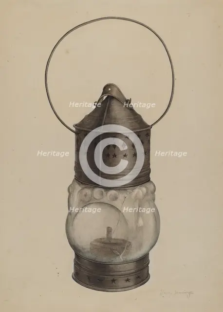 New England Lantern, c. 1937. Creator: Harry Jennings.