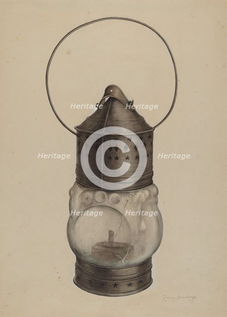 New England Lantern, c. 1937. Creator: Harry Jennings.