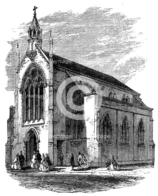 New English church at St. Pierre, Calais, 1862. Creator: Unknown.