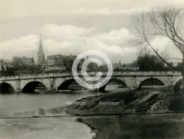 'New English Bridge, Shrewsbury', c1920s. Creator: Unknown.