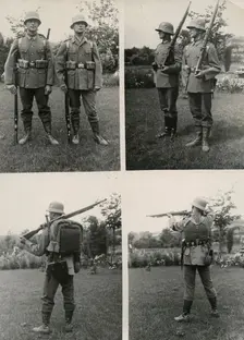 New field uniforms for the German army, 1934. Creator: Unknown