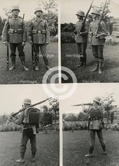 New field uniforms for the  German army, 1934.  Creator: Unknown.