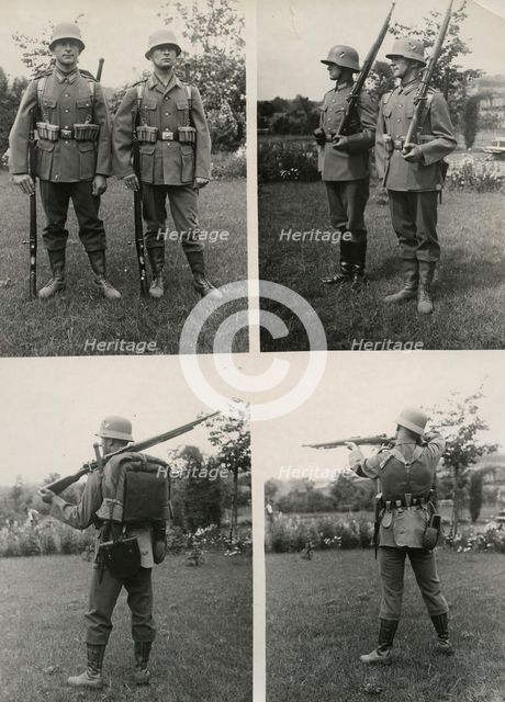 New field uniforms for the  German army, 1934.  Creator: Unknown.
