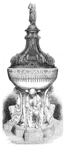 New Font for Witley Church, 1861. Creator: Unknown
