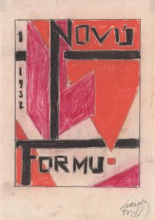 New form - graphic design, 1932-1933. Creator: Zolo Palugyay