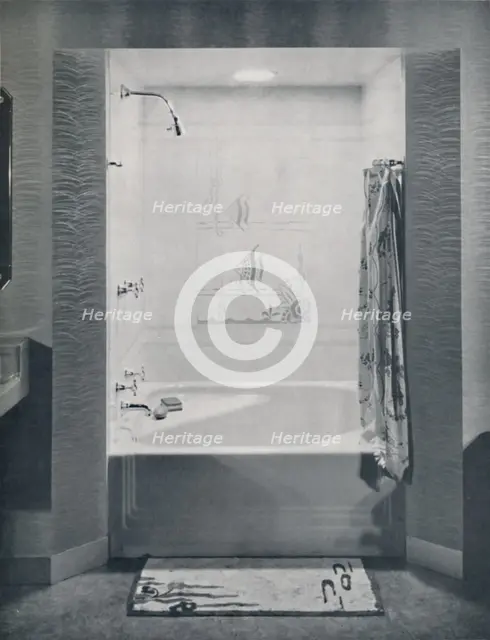 'New four foot square Neo-Angle Bath', 1935. Artist: Drix Duryea.