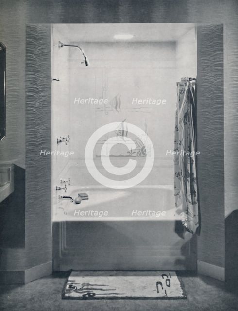 'New four foot square Neo-Angle Bath', 1935. Artist: Drix Duryea.