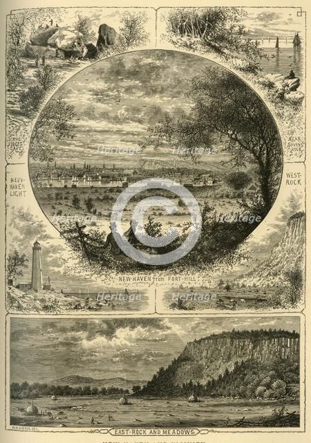 'New Haven and Vicinity', 1874. Creator: John J. Harley.