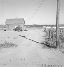 New home of Schroeder family, Dead Ox Flat, Malheur County, Oregon, 1939. Creator: Dorothea Lange