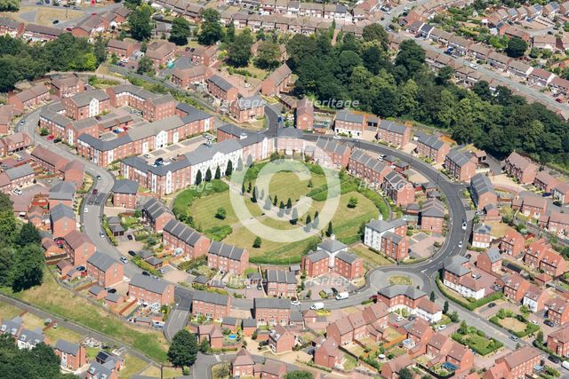New housing at Horseshoe Crescent, Great Barr, West Midlands, 2018. Creator: Historic England.
